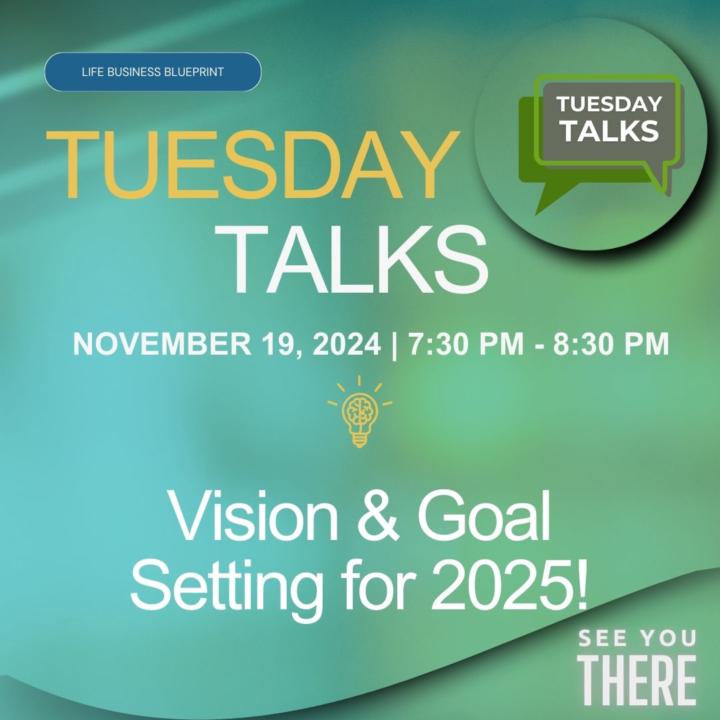 📢 TUESDAY TALKS REMINDER