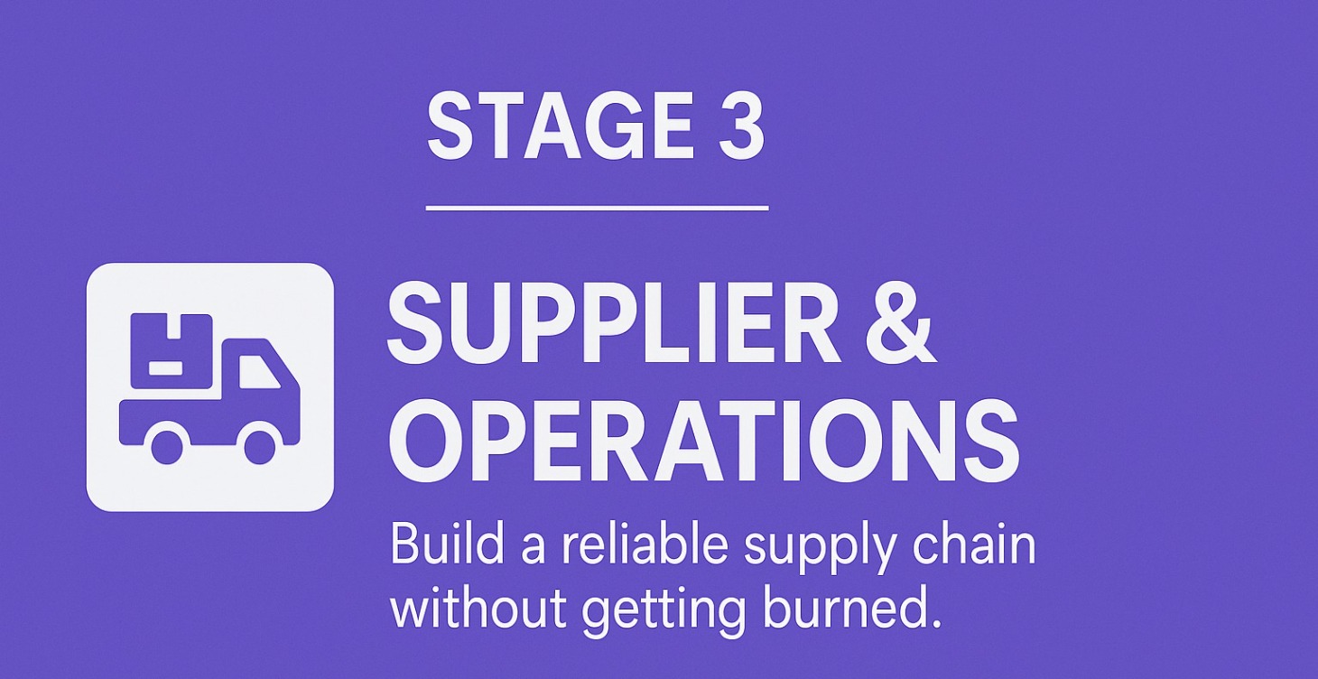 Stage 3 – Supplier & Operations