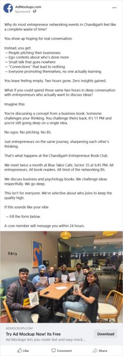 Spent money on FB ads for my community. 194 clicked through. Not one person joined. Help!