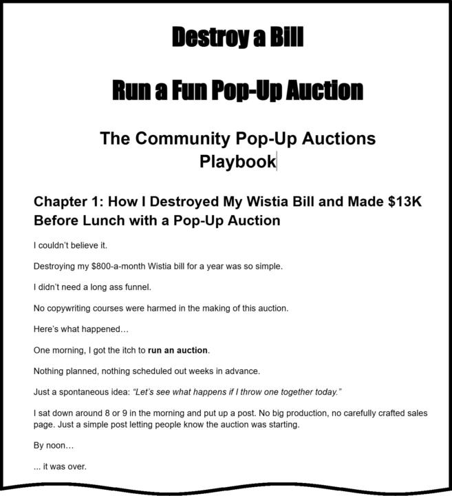 PDF: The Pop Up Auctions PLAYBOOK! 📑