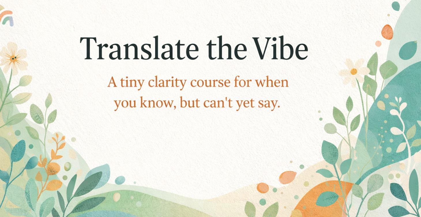 Translate the Vibe