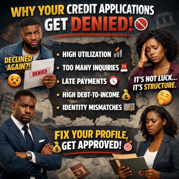 🚫 WHY YOUR CREDIT APPLICATIONS KEEP GETTING DENIED 🚫