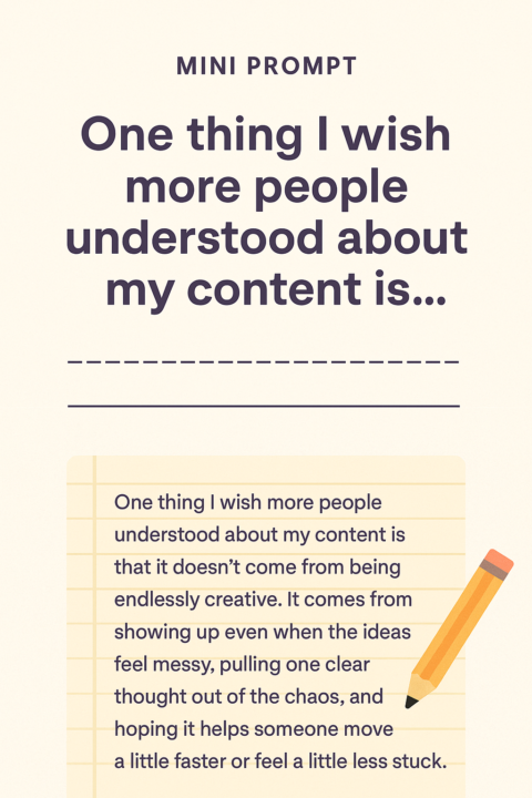 Alright y’all… mini prompt time 😅