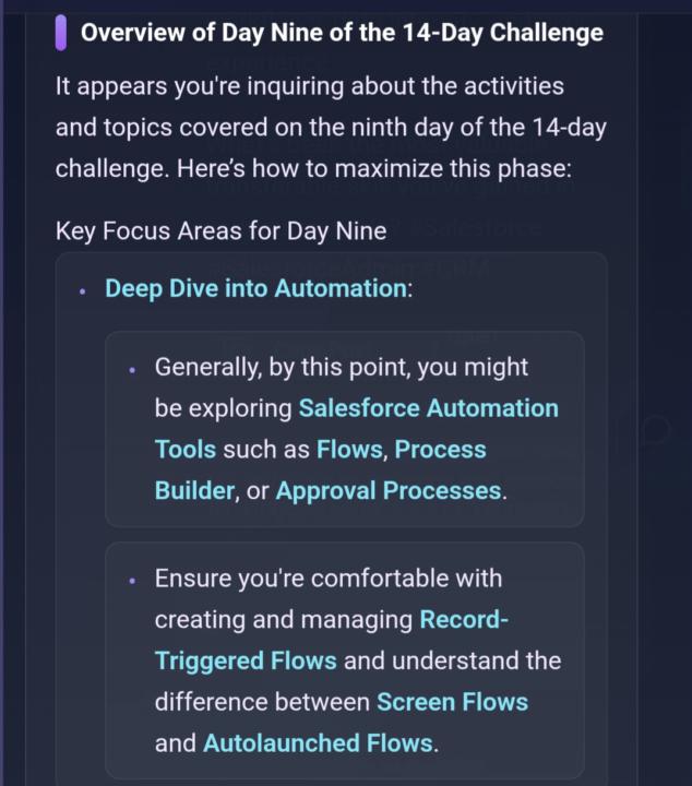 DAY 9 OF THE 14-DAY CHALLENGE