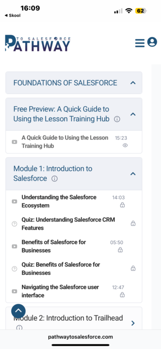 Fundamentals of Salesforce Locked Modules