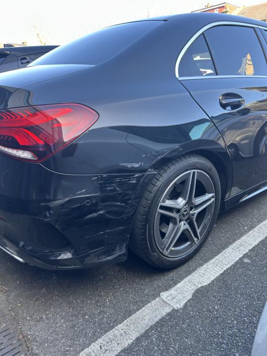 I got into an accident, i got hit from the back😫