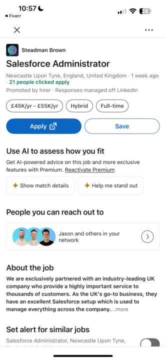 Salesforce Administrator | Salesforce Job Alert | Up to £55K