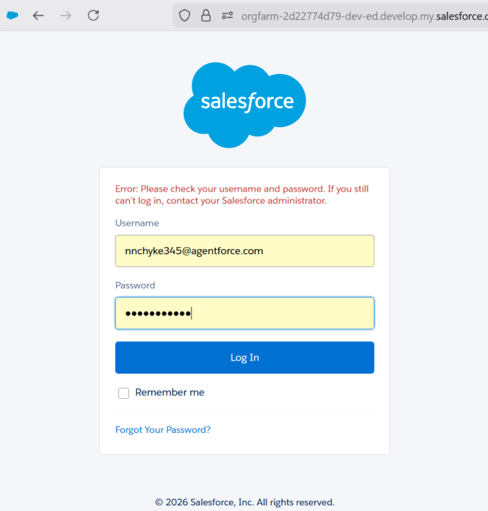 Can't login to Salesforce Org!!!
