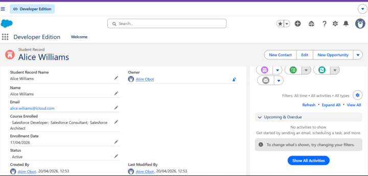 Custom Object Creation for Pathway to Salesforce