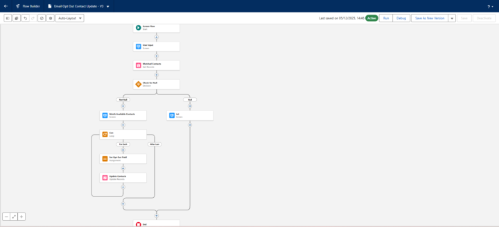  Email Opt-Out Contact Update Flow 