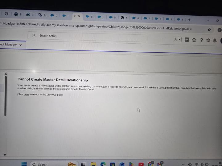 Master-Detail Relationship