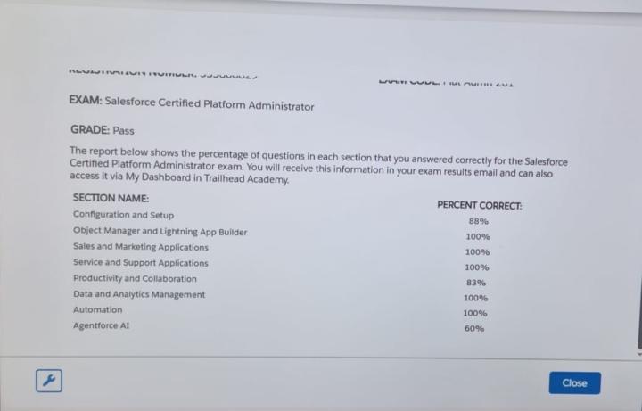 Merciful God👏🏾 🙌🏾 🙏🏾 ❤️! Extremely Excited to Share What God has used @Godwin Mbah for me to be able to passed my Salesforce Administrative Certification Exam.