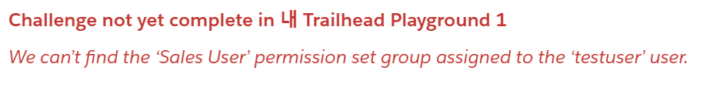 Assigning permission set group to a user