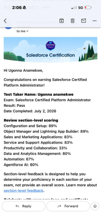 🎉 I Passed My Salesforce Administrator Certification! 🎉