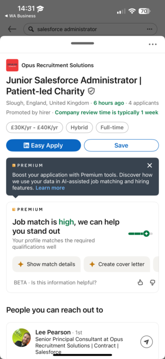 New Job Opportunity : Junior Salesforce Admin Needed - Up to £40k