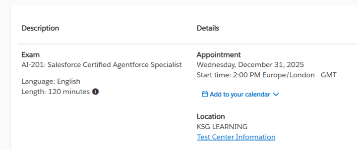 Booked the Agentforce Exam🙊