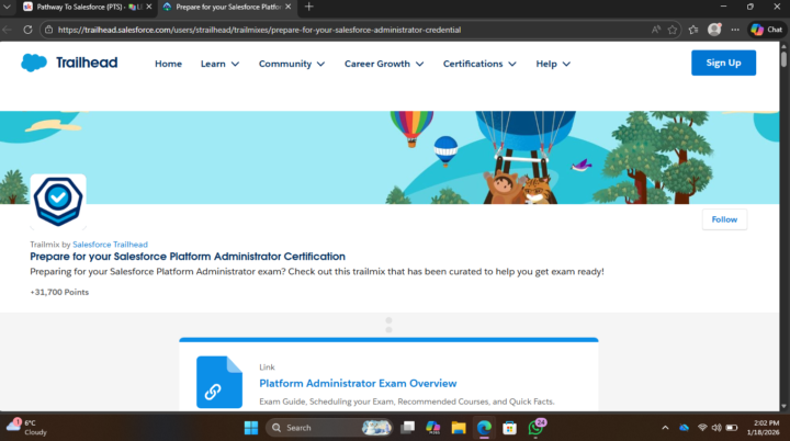 Completing the trailhead module