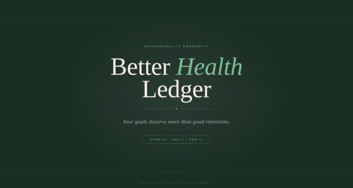 Better Health Ledger