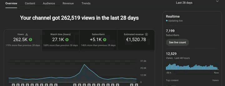  💸 €1,520.78 in 28 Days From YouTube Automation!