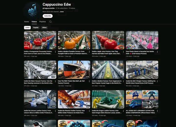 💼 Faceless Factory Channel Crushing It on YouTube!  