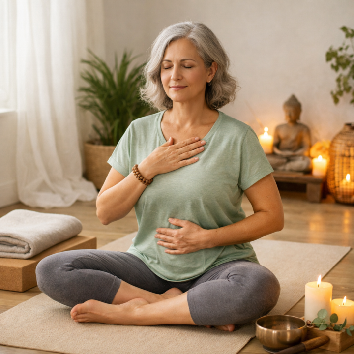 🌿 How Yoga Supports Women Through Menopause 🌿