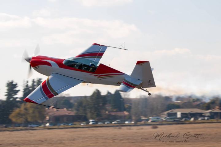 Aeroplane wrap in the sky