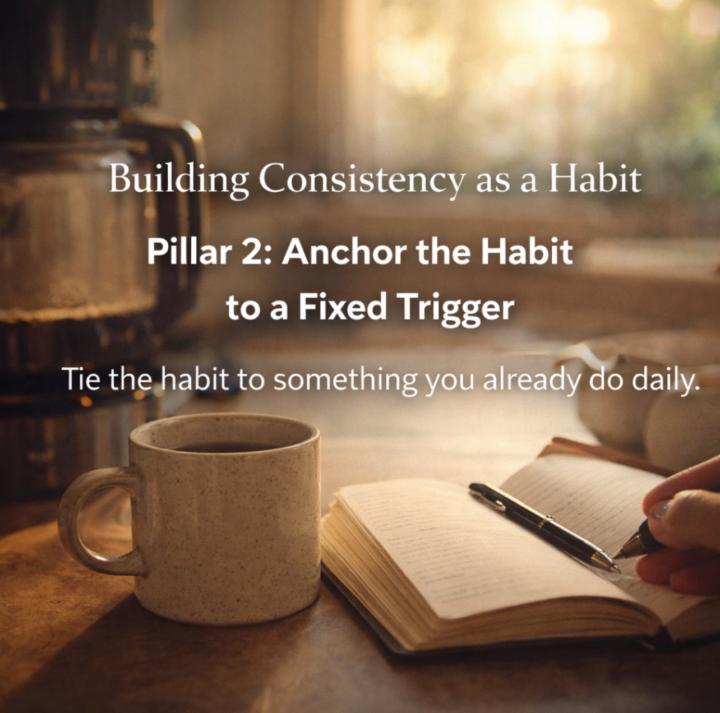 Building Consistency as a Habit  Part 2: Anchor the Habit to a Fixed Trigger
