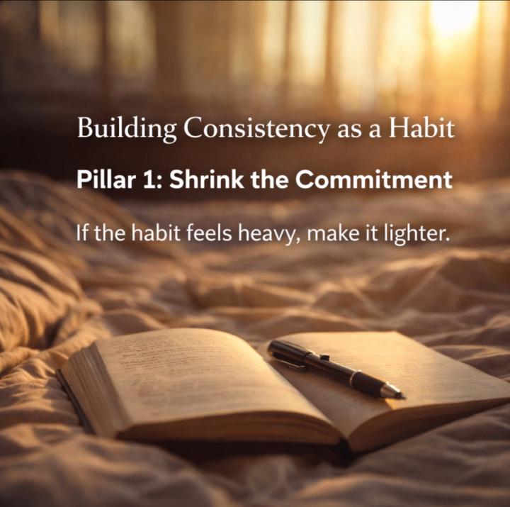 Building Consistency as a Habit  Part 1: Make the Commitment Small Enough to Keep
