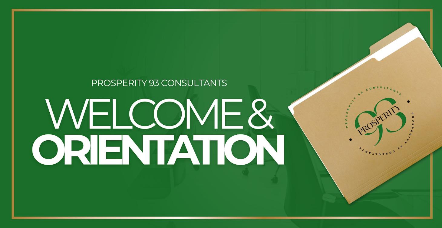 Welcome & Orientation