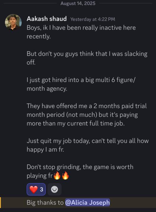 (NEW) Aakash JUST Landed his First Retainer Client Yesturday!