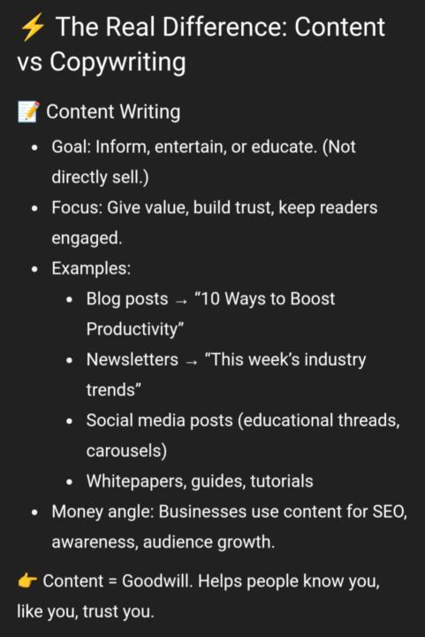 Copywriting is not what you think it is.