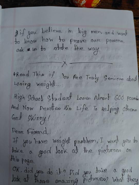 Lessons from handcopying a Weight loss ad by Gary Halbert.