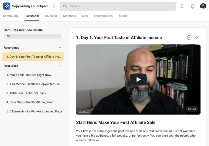 Day One Recording of Semi-Passive Side Hustle is Up