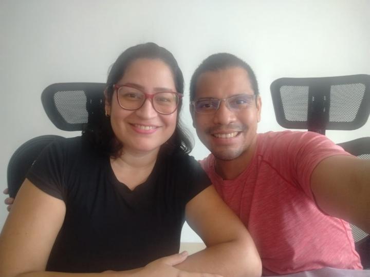 David Burke y Luismary Méndez