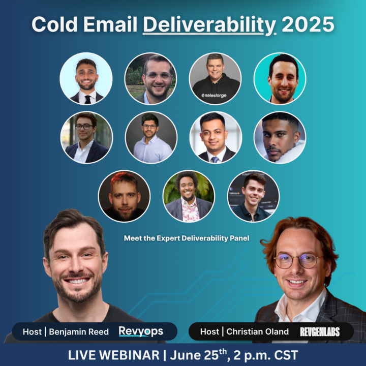 Cold Email Deliverability Webinar (2025) | June 25th, 2 p.m. CST