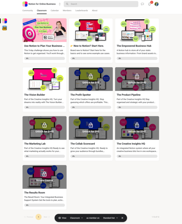 A run down of the templates available in the classroom...