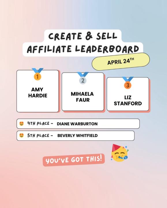 Operation Stay on top of podium (and how to get promo to my list) 