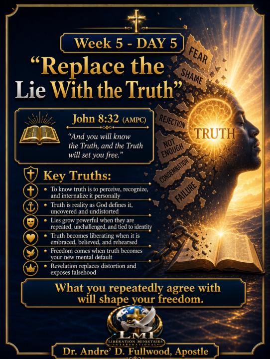 Week 5 - Day 5: Replace the Lie with the Truth