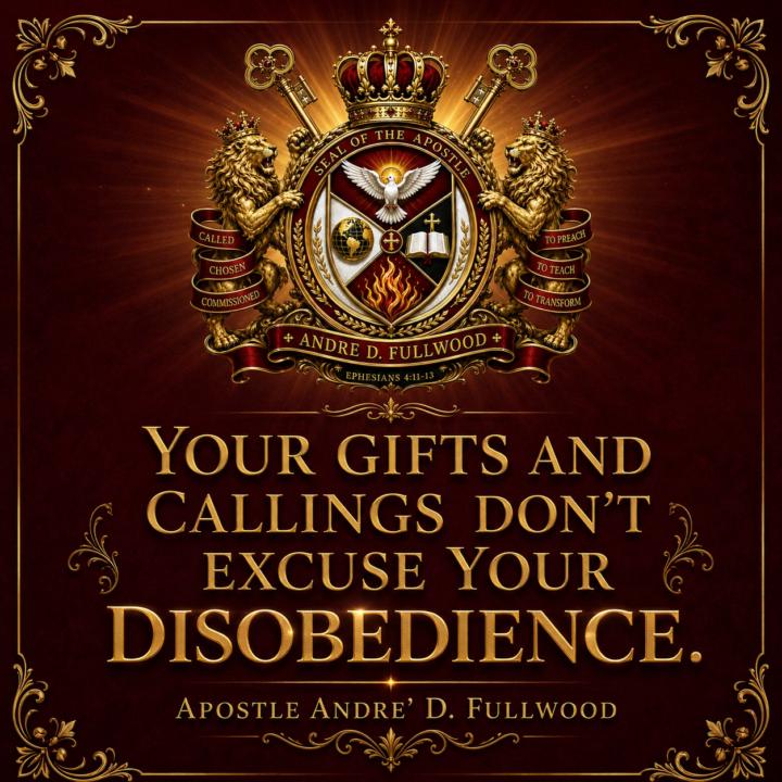 There is no excuse for DISOBEDIENCE