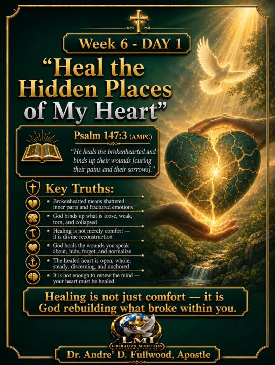 Week 6 - Day 1: Heal the Hidden Places of My Heart