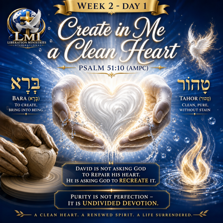 Week 2 - DAY 1 — “Create in Me a Clean Heart”