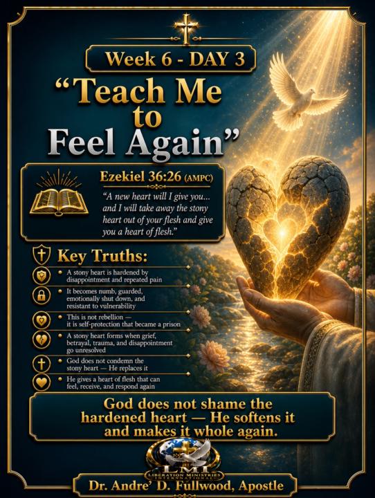 Week 6 - Day 3: Teach Me to Feel Again