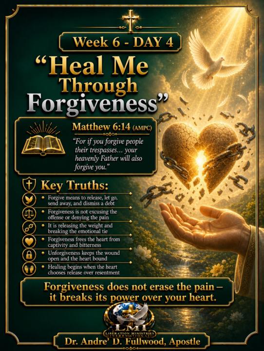 Week 6 - Day 4: Heal Me Through Forgiveness