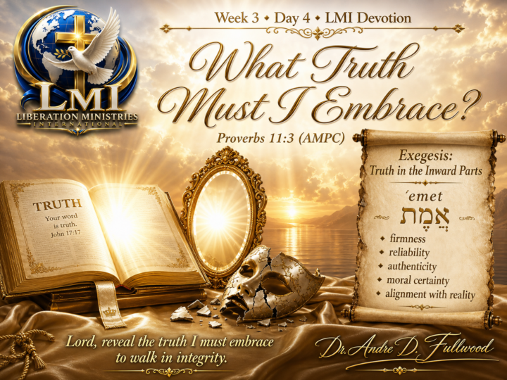 Week 3 - Day 4: WHAT TRUTH MUST I EMBRACE