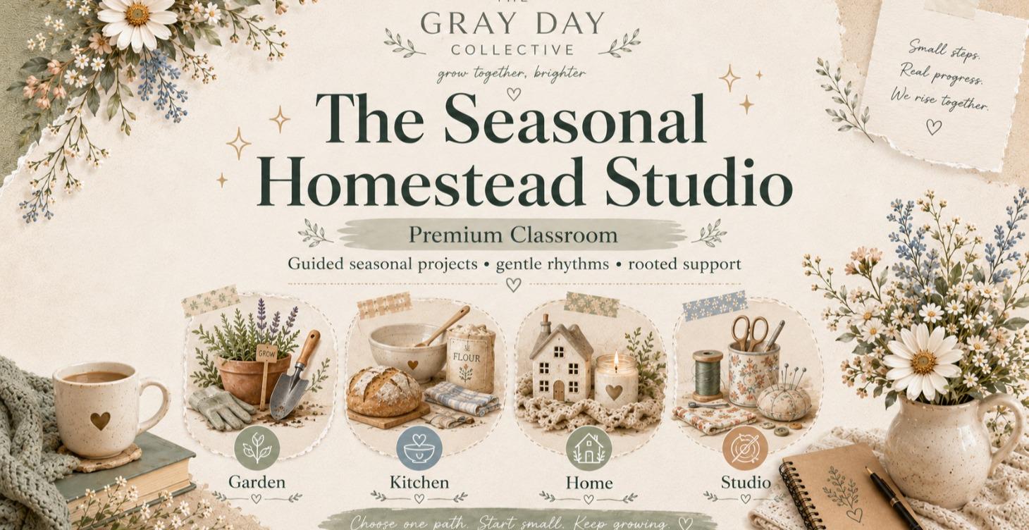 The Seasonal Homestead Studio 4 month course