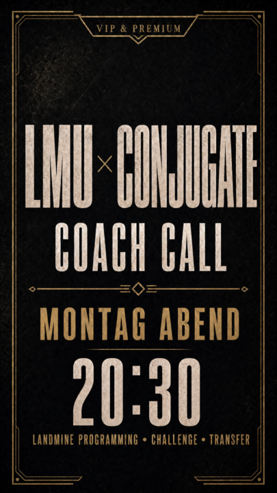 Coach Call 03 – Wave 2: LMU x Conjugate