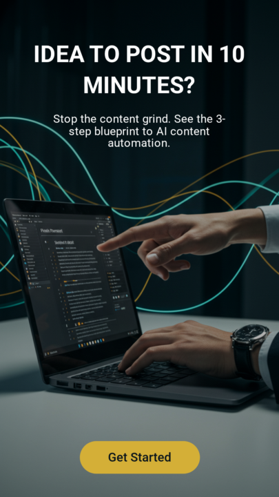 📦 Campaign Name in Pomelli. "The 3-Step Blueprint to AI Content Automation"