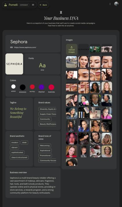 Task#3  Part2 - Pomelli by Google labs 