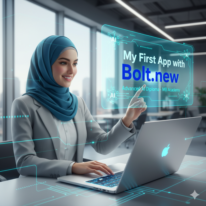 🚀 Homework from the Advanced AI Diploma – My First App with Bolt.new!