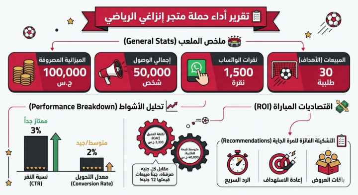 حللت حملة إعلانية عبر الذكاء الإصطناعي لمتجر إنزاغي ودي كانت النتيجة  بأرقام مفترضة 